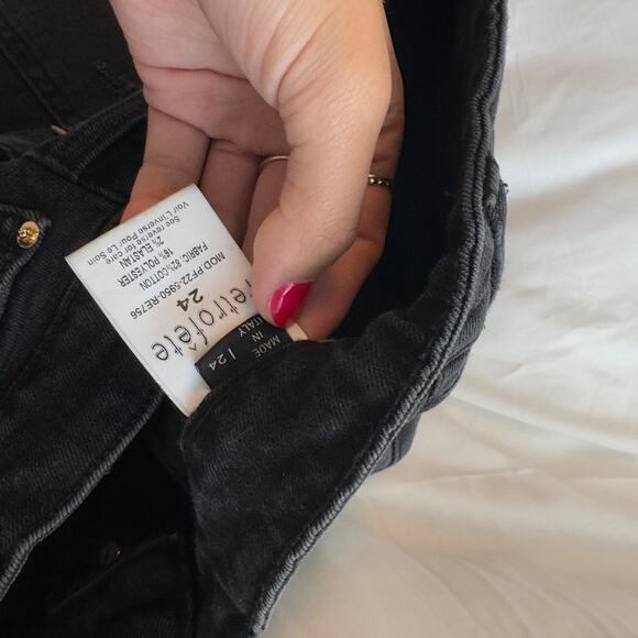 Retrofête Dax Mid Rise Pants Black Women’s Size 24 - Picture 7 of 7